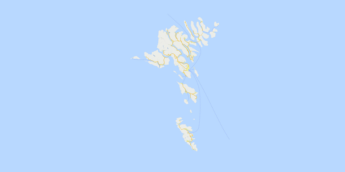 Map of The Faroe Islands